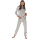 Slumber Party Damen weiches Fleece-Pyjama-Set Mode - grau
