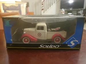 Vintage Solido Ford V8 Texaco Wrecker Tow Truck 1/19 Diecast Used Box/Mint Truck - Picture 1 of 8