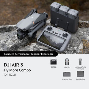 DJI AIR 3 FLY MORE COMBO (DJI RC 2) ONLY $774 AT ✅DRONERFLY . COM✅