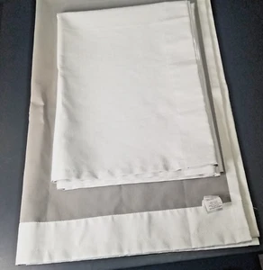 Eclipse Samara White Blackout Curtains - 2 Panels - 42" x 63" - Picture 1 of 5