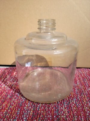 Vintage Kerosene Drip Bottle OWENS-ILLINOIS DURAGLAS Clear Glass 7" x 6" - Image 1 of 4