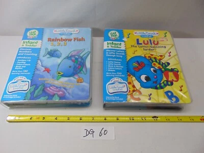 2 Little Touch Leap Pad Frog Book Cartridges Rainbow Fish & LuLu Spider - Image 1 of 4