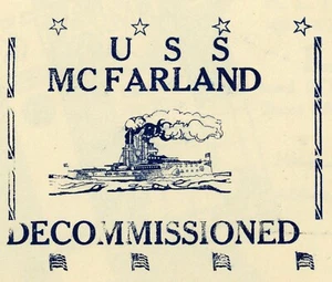 USS McFarland 1935 Decommissioned USS Seattle AOE-3 Navy Yard Postmark Cover USA - Picture 1 of 2