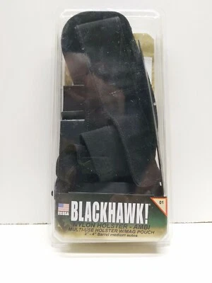 🔫BlackHawk Nylon AMBI Mag Bolsa 3-4" Med Auto Funda 40AM01BK - ¡Versátil!🔫 Foto 1 de 4