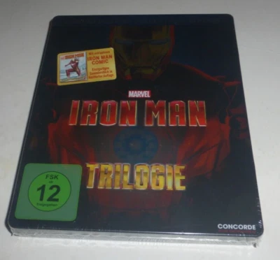 IRON MAN TRILOGIE (Limited Blu-Ray Collector's Edition + Bonus Comic) New - Image 1 of 4
