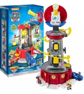 Neu Paw Patrol Mighty Lookout Tower mit exklusiver Bonus Actionfigur Spielzeugauto - Bild 1 von 14