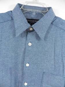 YVES SAINT LAURENT YSL FRANKREICH NEU MIT ETIKETT HERREN LARGE KLEID LUXUS SPORT HEMD BLAU BAUMWOLLE - Bild 1 von 6
