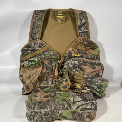 Cabelas Mossy Oak Tactical Vest Mens L/XL Couch Seat Cushion Turkey Game Hunting - Image 1 of 4