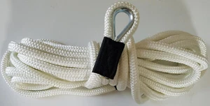 Double Braid Anchor Line 5/8" X 250' - WHITE / USA Made / Non-Fading - NICE! - Imagen 1 de 1