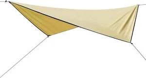 YSSOA Camping Tarp Waterproof Hammock Rain Fly Lightweight 210T Polyester Beige - Picture 1 of 14