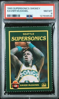 8536 Xavier McDaniel 1990 Supersonics Smokey Bear PSA 8 Foto 1 de 3