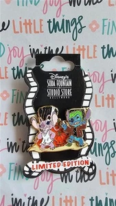 Prendedor DSF Disney Halloween 2010 Stitch & Angel as Frankenstein's Monster & Bride - Imagen 1 de 2