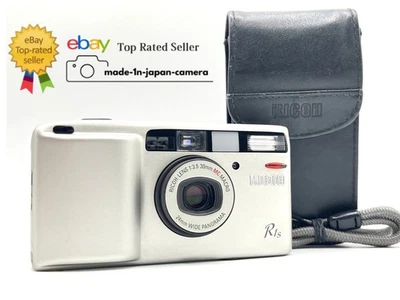  *N MINT w/Case* Ricoh R1s R1 S Silver 35mm Point & Shoot Film Camera From JAPAN - Image 1 of 4