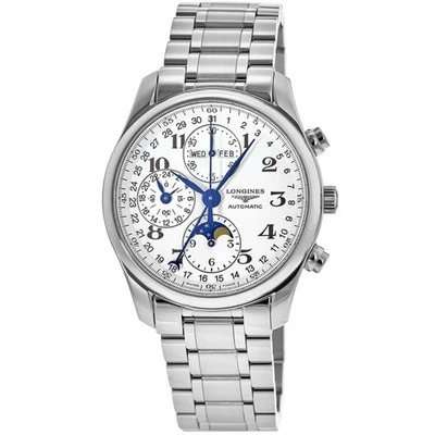 全新浪琴 Master Collection 月相 42 毫米银色男士腕表 L2.773.4.78.6 — 第 1/4 张图片