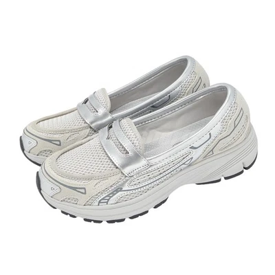Skechers Var-City Silver Women Lifestyle Casual Sporty Loafer Shoes 159305-SIL - Immagine 1 di 4
