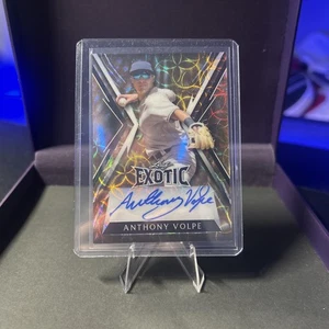2023 Leaf Exotic #BA-AV2 Anthony Volpe Auto giraffe 2/5 - Picture 1 of 3