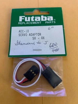 Futaba Servo Adaptor SX To RX  Standard to J Part # AEC-10 New Old Stock - Image 1 of 4