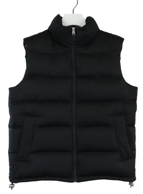 SANDRO Waistcoat Men's SMALL Quilted Puffer Black Sleeveless Full Zip Down - Image 1 of 4