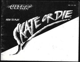 Aut&eacute;ntico SOLO MANUAL Skate or Die (Nintendo NES 1988)