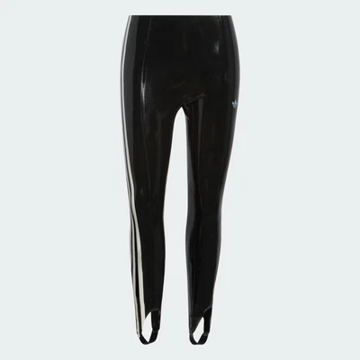 adidas 3-Stripes Latex Leggings - JD1067 - Brand new with tags - RARE - Image 1 of 4