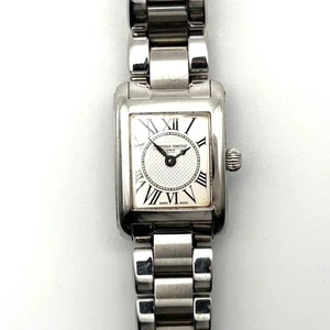 Frederique Constant Classic Carré Rectangular FC200 Womens 20mm Quartz Silver - Picture 1 of 10