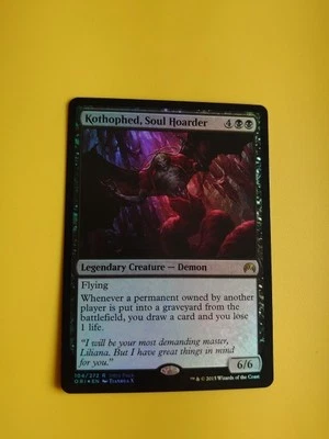 Kothophed, Soul Hoarder. FOIL rare Demon Origins. Magic the Gathering Card. - Image 1 of 4