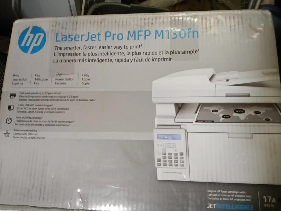 HP LaserJet Pro M130FN Laser Multifunction Printer - White - Image 1 of 1