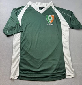 Ireland Soccer Shirt Mens Small Shamrock Crest Breathable Polyester Football Top - Picture 1 of 10
