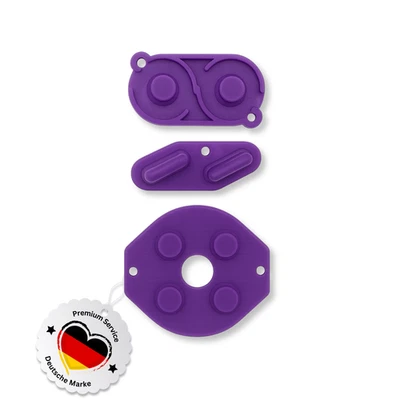 NERDLEVEL GameBoy Classic Gummi Pads Tasten Knöpfe Tastengummi Buttons Game Boy DMG Lila