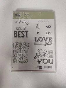 Stampin' Up Friendly Wishes Stamp Set Only - Picture 1 of 5