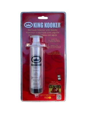 Inyector de carne de adobo King Kooker TI6 2 onzas nuevo barbacoa freír a la parrilla Foto 1 de 2