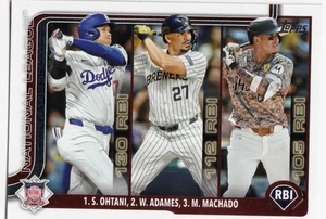 2024 Topps Series 1 #86 NL RBI Leaders Ohtani Adames Machado Dodgers Padres Brew - Picture 1 of 2