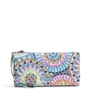 Vera Bradley Damen Outlet Baumwolle Geldbörse Umhängetasche Neu mit Etikett - Bild 1 von 9