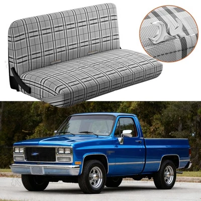 Cubierta de asiento de banco delantero para GMC C/K 1500 2500 3500 gris tamaño completo Foto 1 de 4