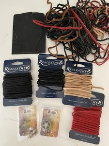 Lote de varios cordones de cuero artesanales de cuero real - Imagen 1 de 7