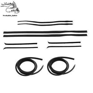 Rubber Door Window Weatherstrip Seal Set 10pcs Fit For Dodge Truck D/W 150 80-93 - Picture 1 of 19