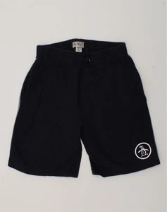 PENGUIN Boys Sport Shorts 9-10 Years Navy Blue Cotton LR09 - Picture 1 of 3