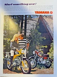 Oldtimer Zeitschrift Werbung Yamaha Motorräder starten etwas Neues von 1967 - Bild 1 von 1