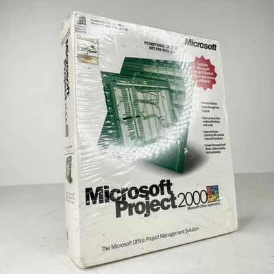 MICROSOFT PROJECT 2000💿 | WINDOWS MICROSOFT OFFICE PROJECT MANAGEMENT | SEALED✨ - Image 1 of 4