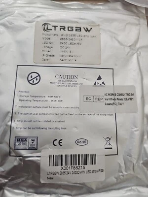 6M LED Strip Light SMD 3528 Flexible Tape 468 leds DC 24v Warm White IP20 - Image 1 of 3