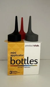 Product Club Mini Applicator Bottles (3 Bottles) For Hair Dye - Picture 1 of 8