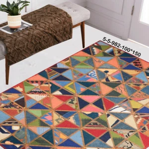 Modern Floor Carpet Mat Rug Handmade Persian Kilim Patchwork Rug Area 5-5 - Picture 1 of 8