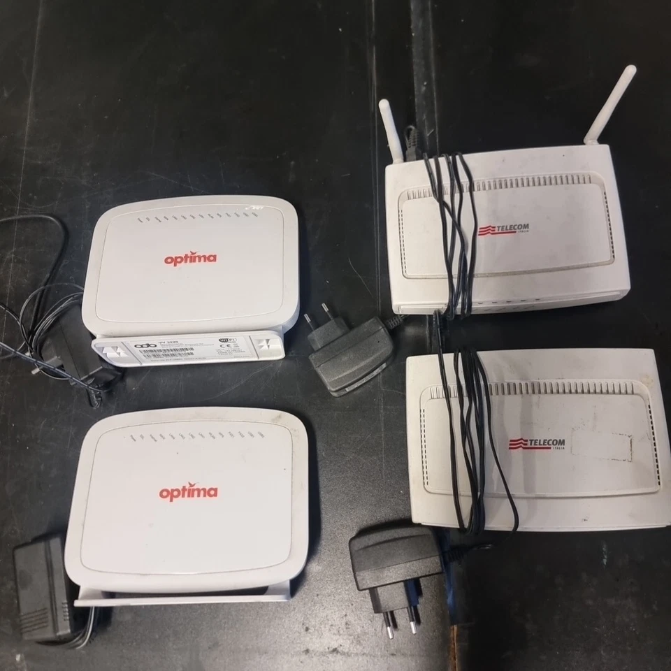 Lotto e Singoli MODEM ROUTER TELECOM ITALIA - OPTIMA ADSL2+ WIFI N /wireless  - Immagine 1 di 1