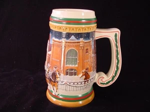 1997 Budweiser Home For The Holidays Clydesdales Horse Stein with Handle - Picture 1 of 3