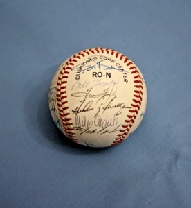 1990 Montreal Expos Team handsigniert Baseball 27 schöne Sigs Larry Walker, Grissom - Bild 1 von 8