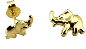 Ohrringe Elefant Gold 333 Kinderohrringe Stecker Gelbgold Kinder Ohrstecker - Bild 1 von 4