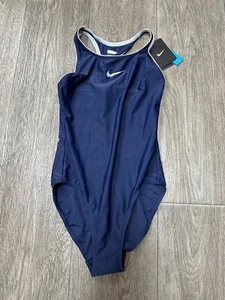 Nike Women’s Navy Blue Bathing Suit One Piece Size S - New With Tags - Picture 1 of 6