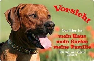 Rhodesian RIDGEBACK - A4 Alu Warnschild Hundeschild SCHILD Türschild - RRB 02 T1 - Bild 1 von 2