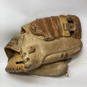 Vintage Leather Baseball Glove Unknown Brand - Picture 1 of 15