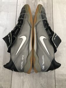 Nike Total 90 Indoor Shoes Gray Football Soccer US11.5 UK10.5 EUR45.5           